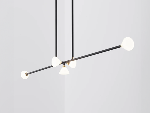 ROLL & HILL APOLLO CHANDELIER / 5 L53" x D6" x H41.5"