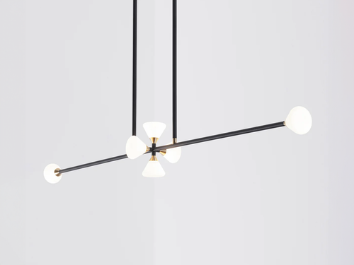 ROLL & HILL APOLLO CHANDELIER / 6 L53" x D6" x H41.5"