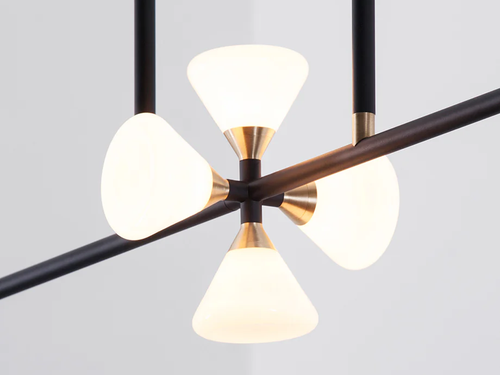 ROLL & HILL APOLLO CHANDELIER / 6 L53" x D6" x H41.5"