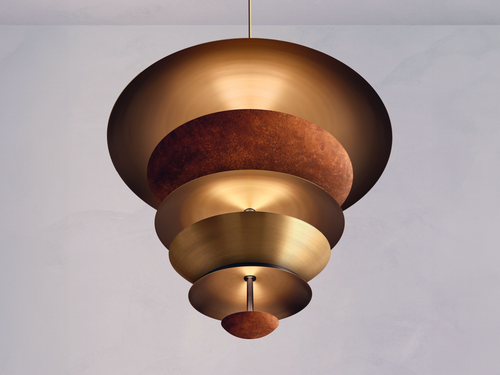 ATELIER001 CAROUSEL REGOLITH CHANDELIER Ø39.5" x H43"