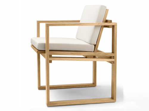 CARL HANSEN BODIL KJAER OUTDOOR TEAK DINING CHAIR - W25" x D24.7" x H29.9