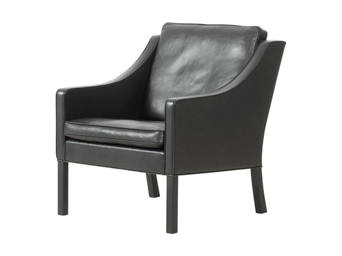 FREDERICIA BORGE MOGENSEN 2207 LOUNGE CHAIR W27.4" x D32.3" x H33" x SH 16.9"