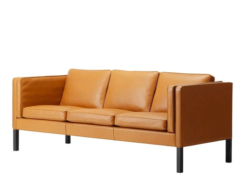 FREDERICIA BORGE MOGENSEN 2333 3-SEATER SOFA W81.5" x D30.7" x H30.7" x SH16.9"