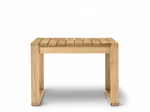 CARL HANSEN BODIL KJAER OUTDOOR TEAK SIDE TABLE - 27.2” X 26”