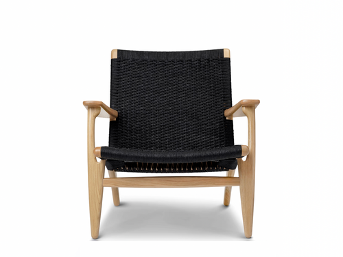 CARL HANSEN HANS J. WEGNER CH25 LOUNGE CHAIR H28.7" x W27.9" x D28.7" x SH13.7"