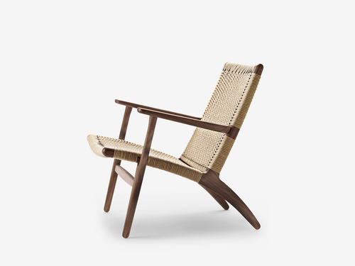 CARL HANSEN HANS J. WEGNER CH25 LOUNGE CHAIR H28.7" x W27.9" x D28.7" x SH13.7"