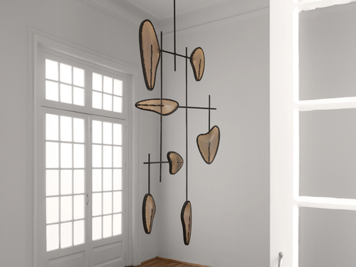 FEDERICO STEFANOVICH CANDELERA 04 PENDANT Ø34" x H74"