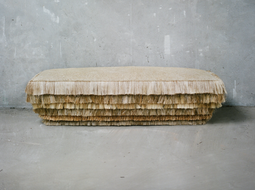 PAULINE ESPARON FLUFFY BENCH L62" x D21" x H16"