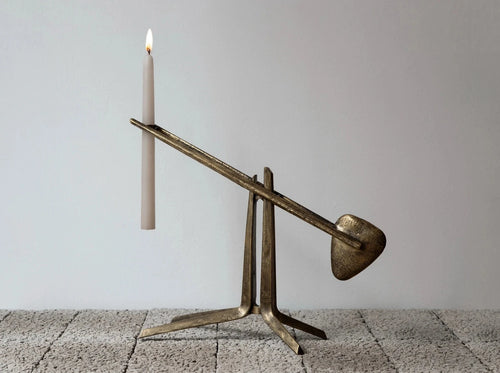 FEDERICO STEFANOVICH TEMIS CANDLEHOLDER H12.5" x W16" x D5"