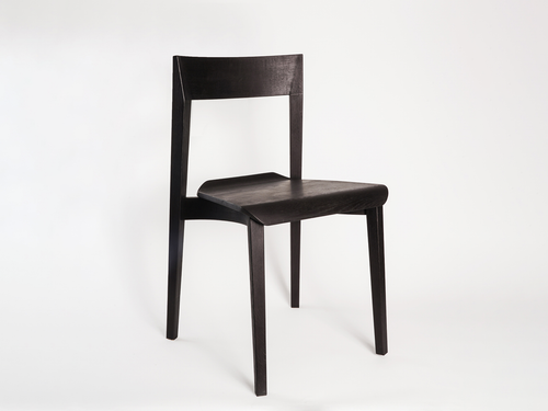 NON-STANDARD GEOMETER DINING CHAIR W17.7" X H32"