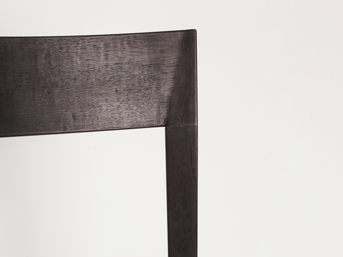 NON-STANDARD GEOMETER DINING CHAIR  D16" x W17.7" x H32" x SH18.5"