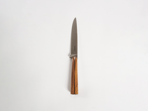 PUIFORCAT SET OF 6 STAINLESS STEEL / ROSEWOOD STEAK KNIVES 9"