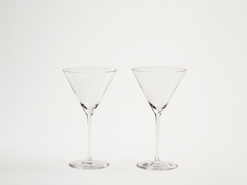RICHARD BRENDON MARTINI GLASS set of 2 H7.1" x Ø3.9"