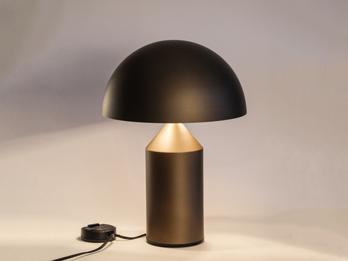 OLUCE ATOLLO MEDIUM TABLE LAMP / MEDIUM BRONZE H19.7"