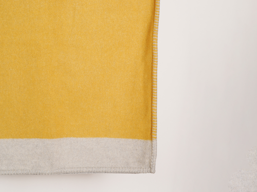 BEGG X CO HAWK BEE THROW / GREY AND OCHRE 55" x 71"
