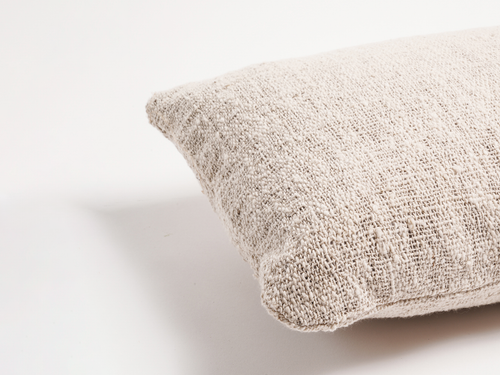 VALENTINA HOYOS COTTON PILLOW / GRIS CLARO 32" x 12"