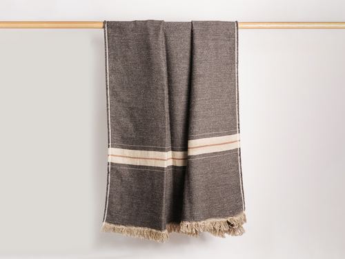 LIBECO LUC STRIPE THROW 55” x 87"