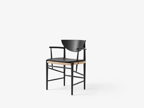 &TRADITION HVIDT & MØLGAARD HM4 DRAWN CHAIR WITH ARMS H31" x W23" x D22" x SH18"