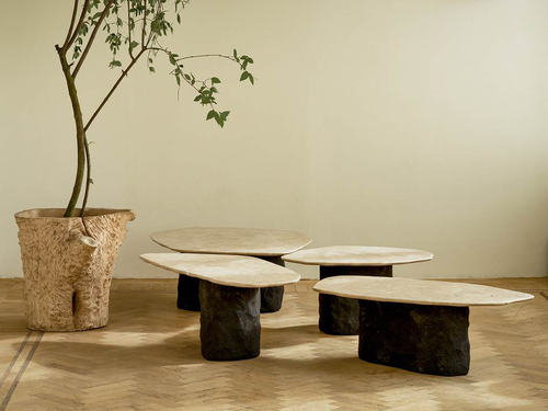 ATELIER BENOÎT VIAENE FLOATING ISLANDS COFFEE TABLE SET / 201 W94.4" x D55" x H14.9"