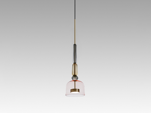 GIOPATO & COOMBES FLAUTI PENDANT / 45 ROSE Ø6.5" x H23”