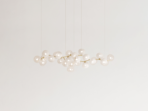 GIOPATO & COOMBES MAEHWA CHANDELIER FLOW 26 L60.1" x D22.7"x H18.1"