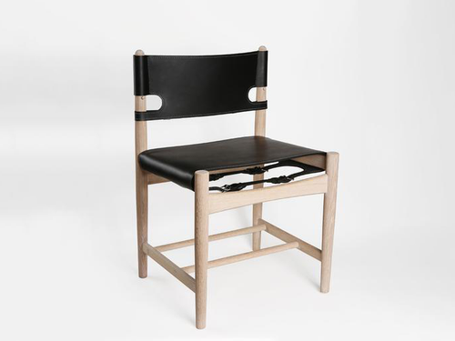 FREDERICIA BORGE MOGENSEN SPANISH DINING CHAIR W22.05" x D18.9" x H33.27" x SH18.11"
