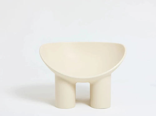 FAYE TOOGOOD ROLY-POLY CHAIR / CREAM H24” x D23.2” x W33. 5” x SH13"