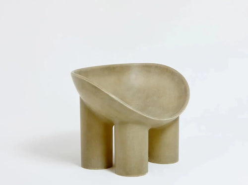 FAYE TOOGOOD ROLY-POLY CHAIR / RAW H24” x D23.2” x W33. 5” x SH13"
