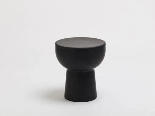 FAYE TOOGOOD ROLY-POLY STOOL / CHARCOAL Ø16” X H16”