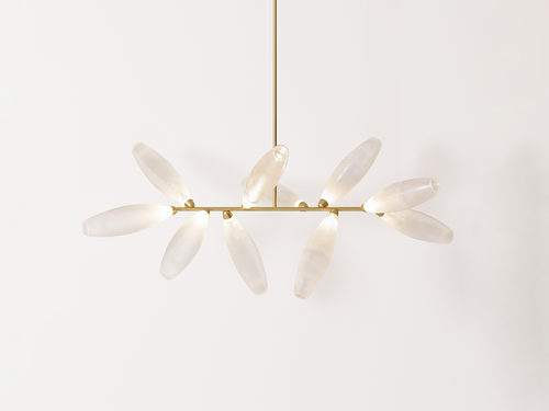 GIOPATO & COOMBES GEM BRANCH CHANDELIER 10 W59" x D29" x H29"