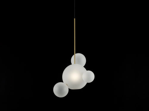 GIOPATO & COOMBES BOLLE FROSTED 04 PENDANT Ø20" x H33.5"