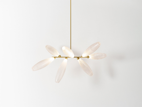 GIOPATO & COOMBES GEM BRANCH CHANDELIER 08 W47" x D29" x H27"