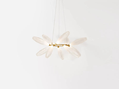 GIOPATO & COOMBES GEM RING CHANDELIER 10 Ø46" x H24"