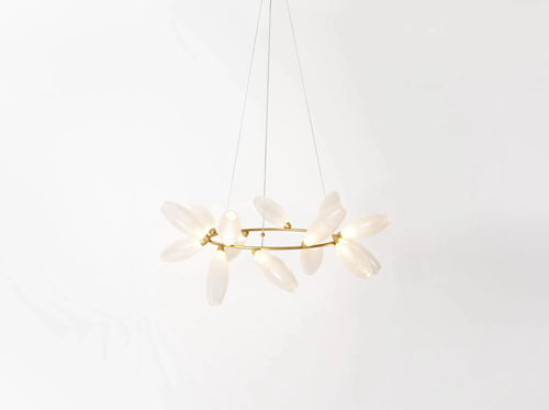 GIOPATO & COOMBES GEM RING CHANDELIER 14 / SMALL Ø46" x H19.5"