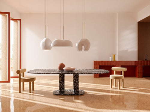 GIOPATO & COOMBES MOONSTONE LINEAR CHANDELIER 03 W58" x D18.5" x H25.5"