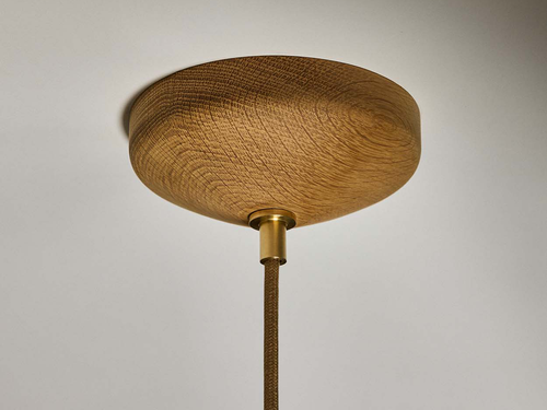 ROLL & HILL HUMBOLDT PENDANT / 01 WOOD Ø8.5" x H3.9"