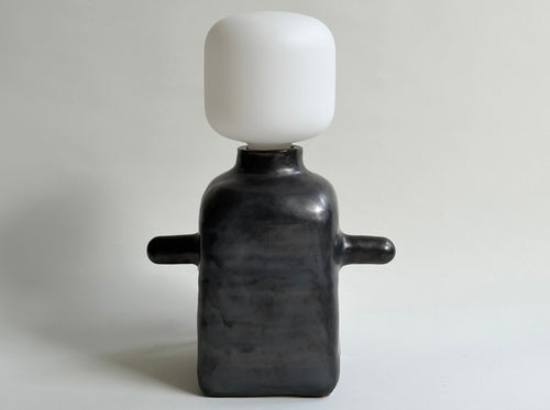 LISA VISCARDI METAFORM LAMP NO.8 / GUNMETAL H14.5" x W9" x D5"