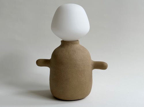 LISA VISCARDI METAFORM LAMP NO.1 / SAND H12.5" x W10.5" x D6"