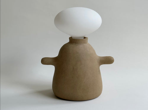 LISA VISCARDI METAFORM LAMP NO.6 / SAND H11.5" x W10" x D5.5"