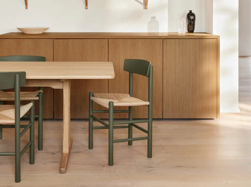 FREDERICIA BORGE MOGENSEN J39 DINING CHAIR  W19" x D17" x H31" x SH18"