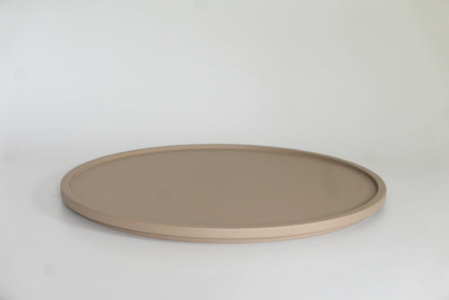 MICHAËL VERHEYDEN RONDO LEATHER TRAY / XL Ø23" x H1.2"