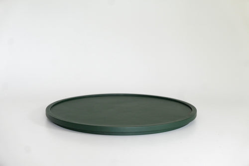 MICHAËL VERHEYDEN RONDO LEATHER TRAY / LARGE Ø19" x H1.2"