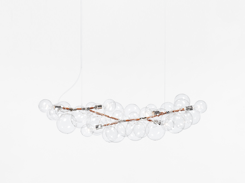 PELLE LONG 62 BUBBLE CHANDELIER L62" x H16" X D18"