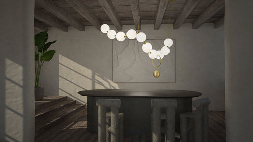 LAROSE GUYON COCO 01 CHANDELIER W66" x D36" x H46"