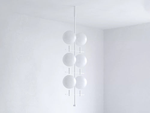 JIŘÍ KREJČIŘÍK LUNA I 06 VERTICAL CHANDELIER W28" x D13" x H67" **