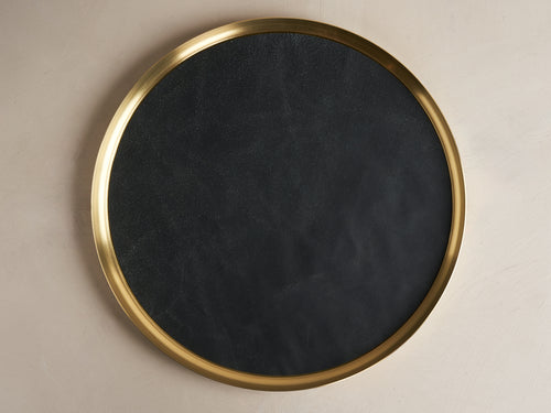 MICHAËL VERHEYDEN BRASS + LEATHER TRAY