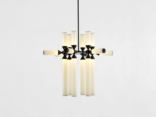 ROLL & HILL CASTLE CHANDELIER / 18-02 L30" x D27 x H27.5"