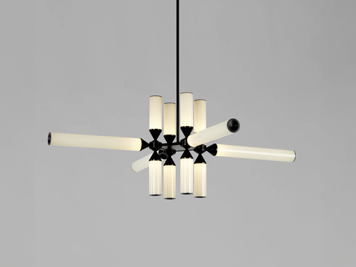 ROLL & HILL CASTLE CHANDELIER / 12-01 Ø34" x H17.5"