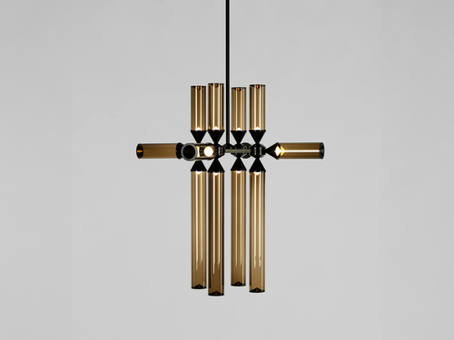 ROLL & HILL CASTLE CHANDELIER / 12-02 Ø20" x H27.5"