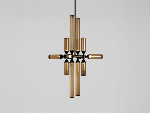 ROLL & HILL CASTLE CHANDELIER / 12-03 Ø20" x H37.5"